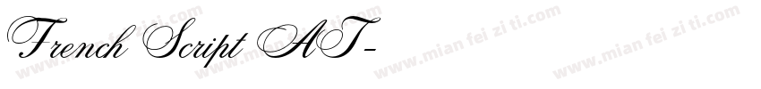 French Script AT字体转换